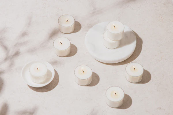 Living Lights - 10pc Soy Tealights - 8HRS - Fragrance Free