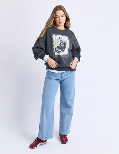 Foxwood True Bloom Crew - Charcoal