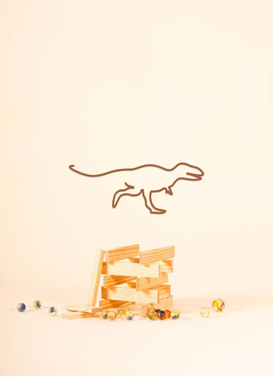 Minimalist Metal Wall Art - Dinosaur