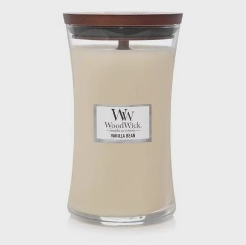 Woodwick Candle - Vanilla Bean - Large