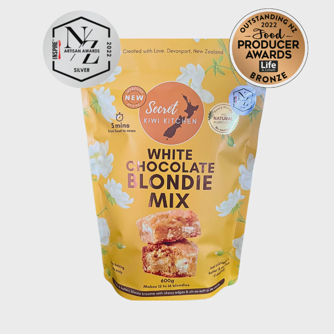 Secret Kiwi Kitchen | Baking Mix | White Chocolate Blondie Mix