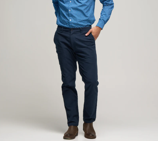 Acrux - Cotton Stretch Moleskin Pant - Navy